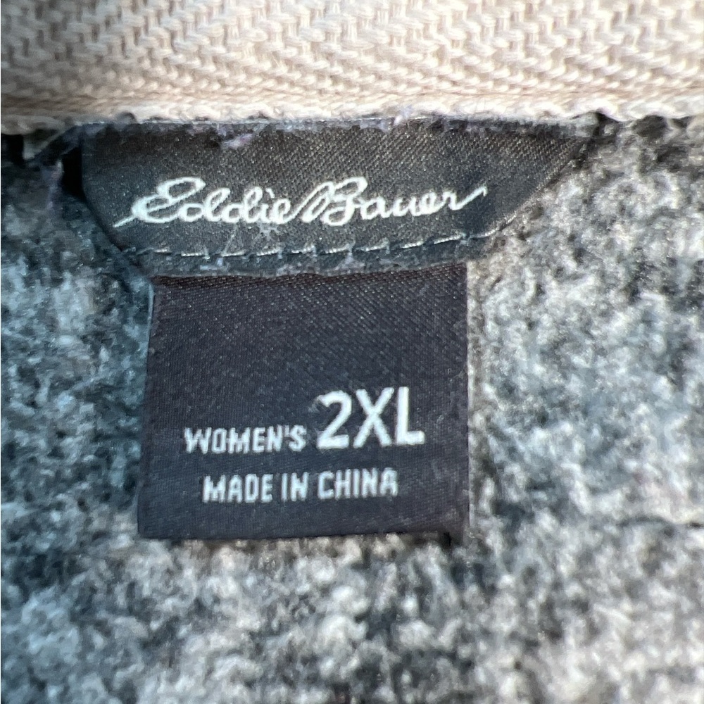Eddie Bauer Women's Gray Fleece Jacket - Picture 7 of 8